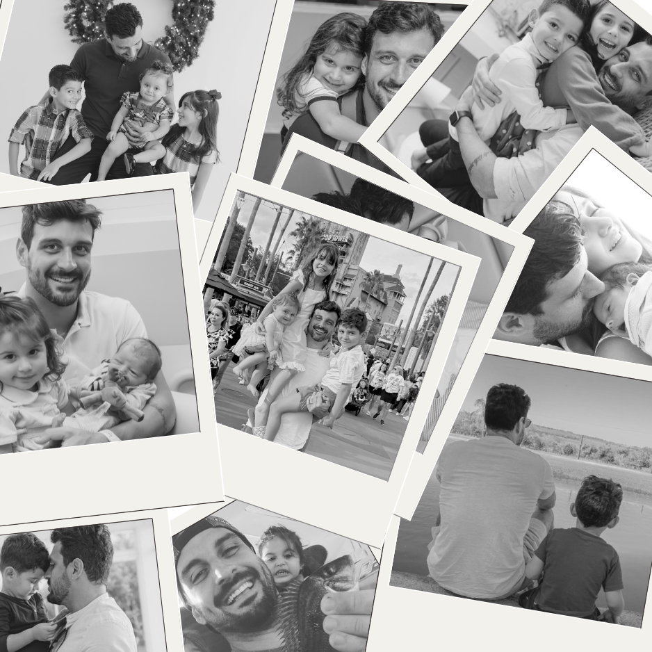 Nicolas com os filhos